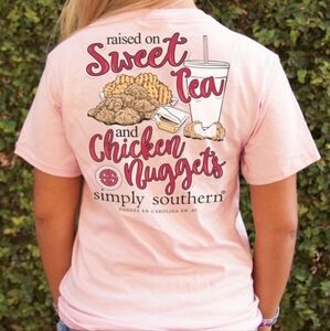 Simply Southern Chickfila Inspired T shirt medium